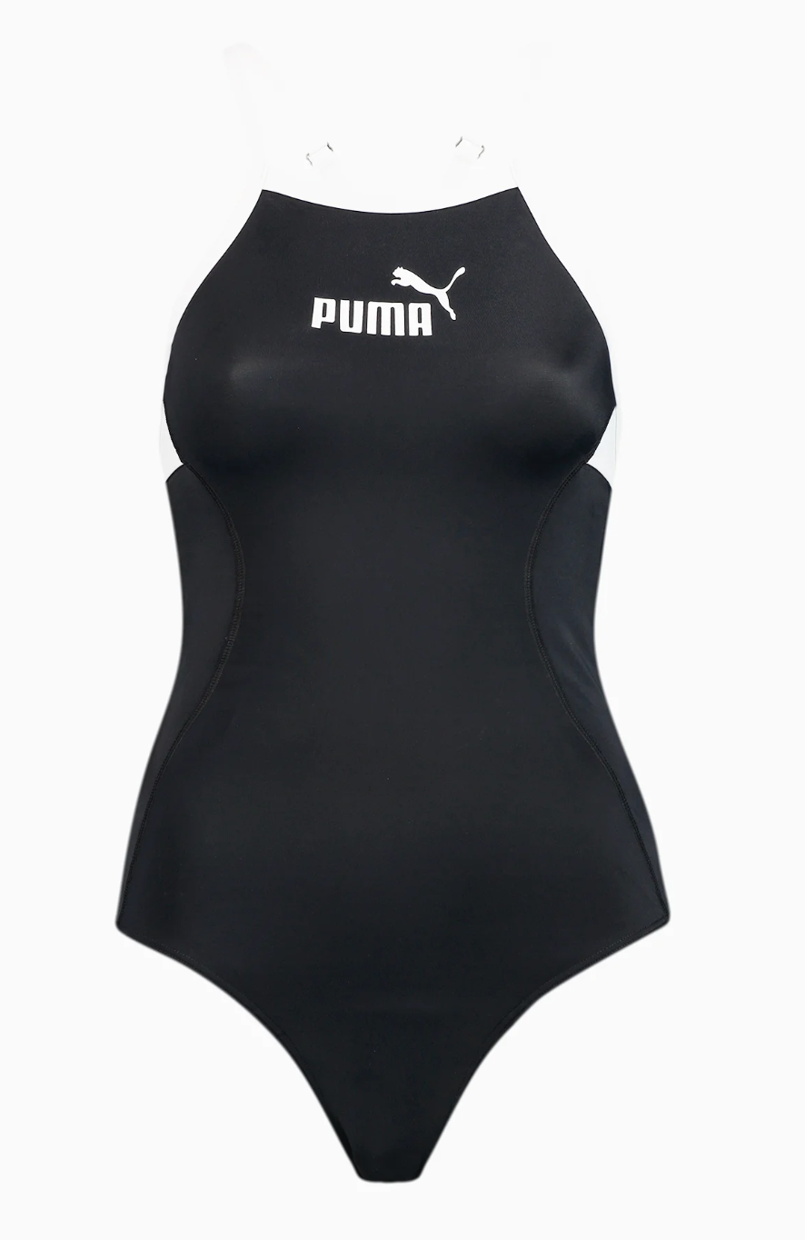 Puma | High Neck Racerback Swimsuit