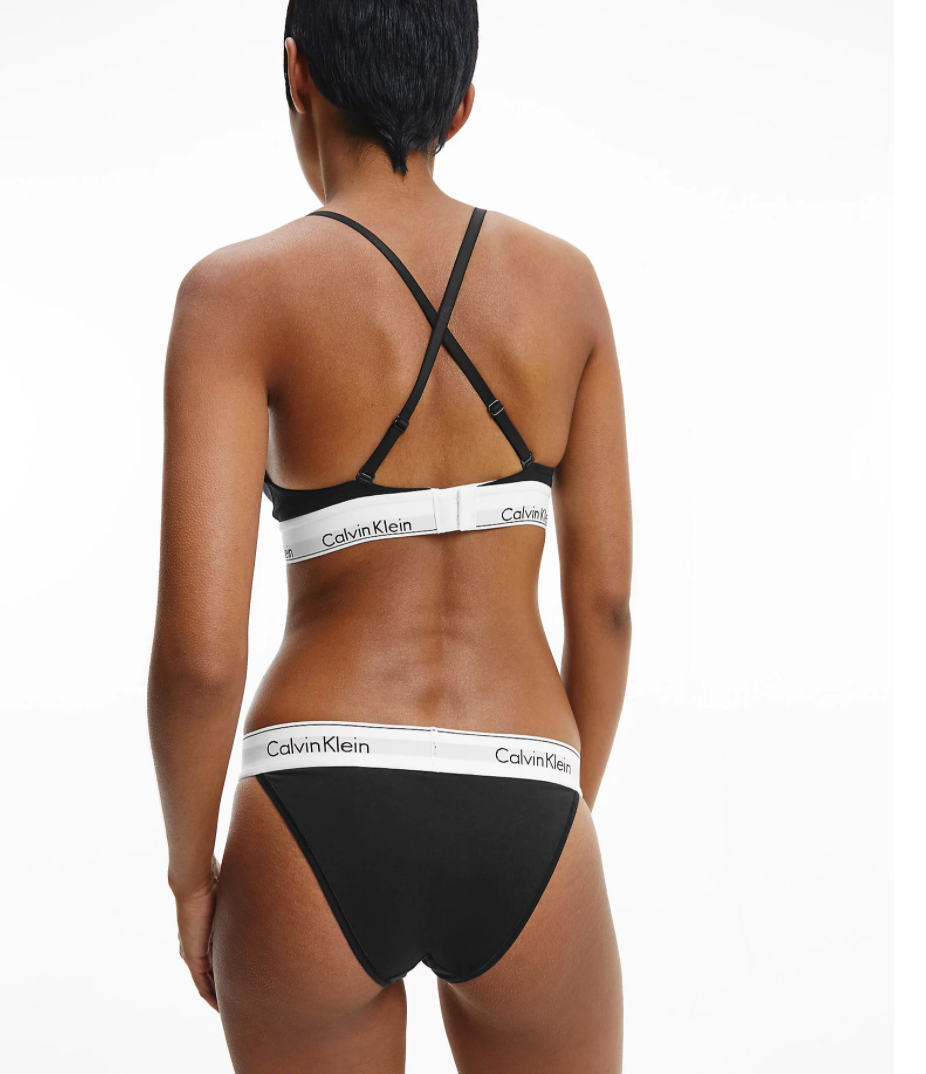 Calvin Klein | Modern Cotton High Leg Tanga | Black