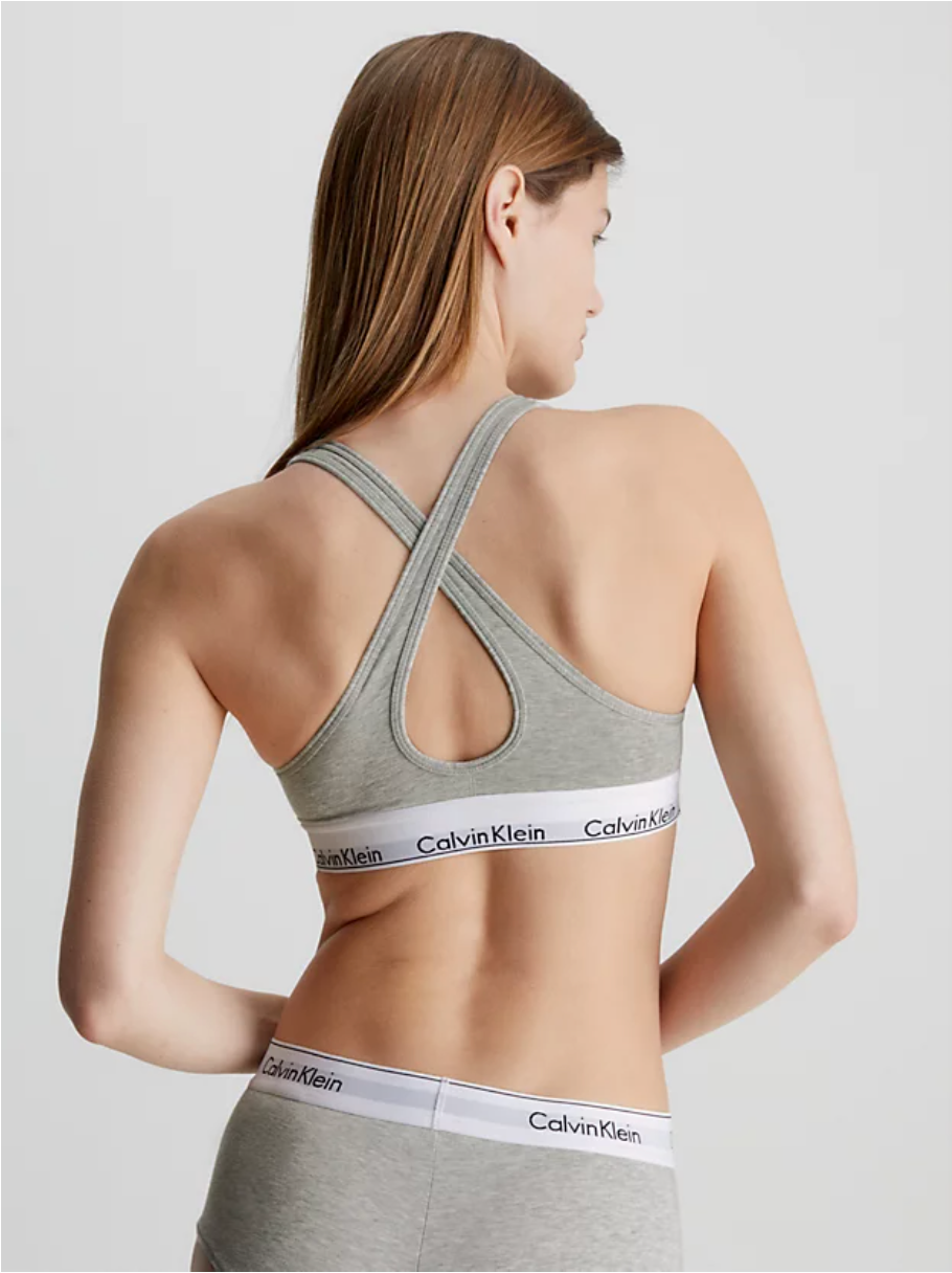 Calvin Klein | Modern Cotton Moulded Bralette | Grey