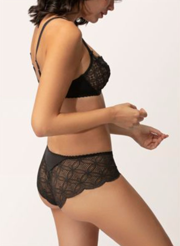 Empreinte | Romy Low-Necked Bra | Reglisse Grey