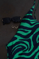 Beachlife | Padded Swimsuit | Green Tiger
