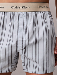 Calvin Klein | Cotton Poplin Pyjama Short | Majorca Stripe Breezy Blue