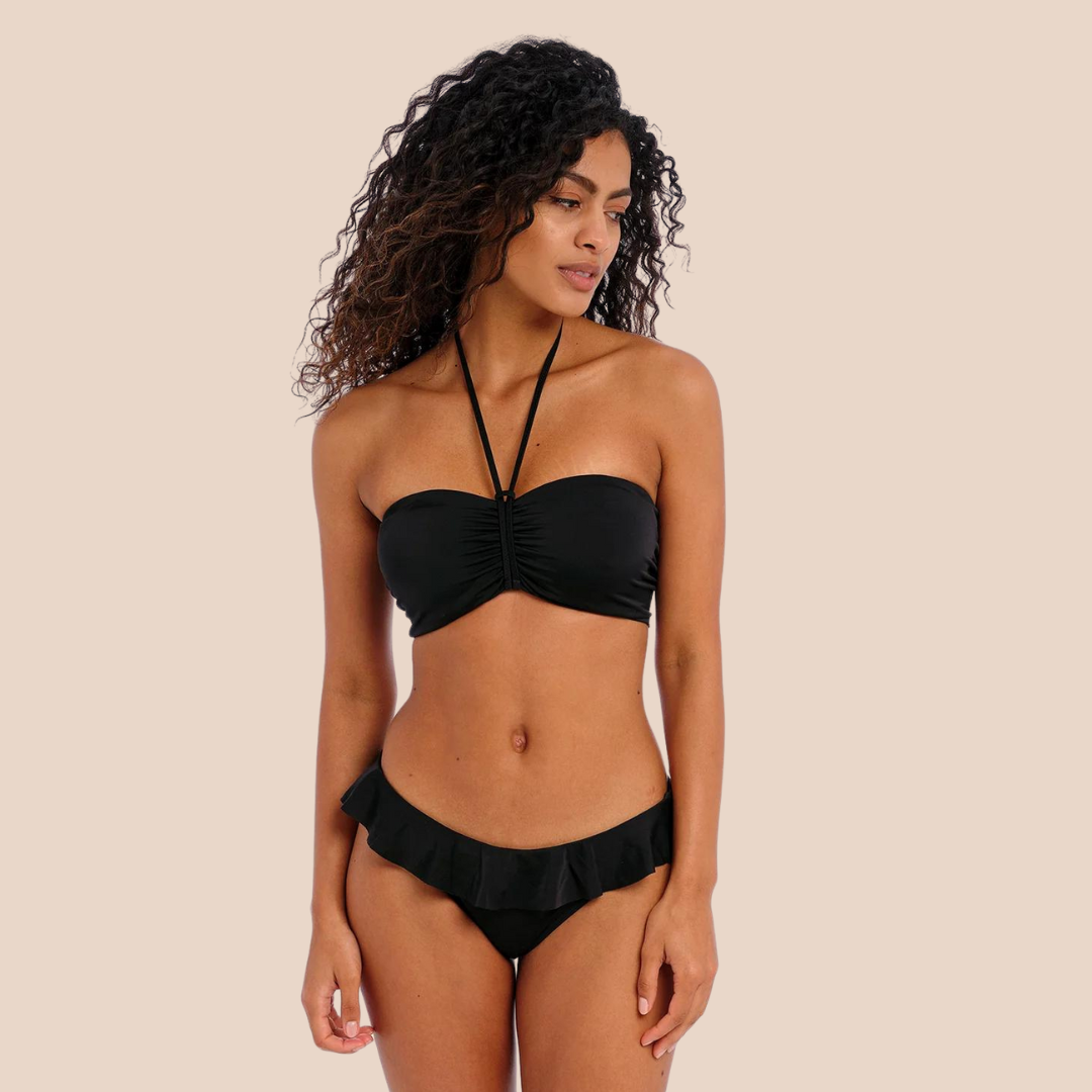 Freya | Jewel Cove Bandeau Top | Black