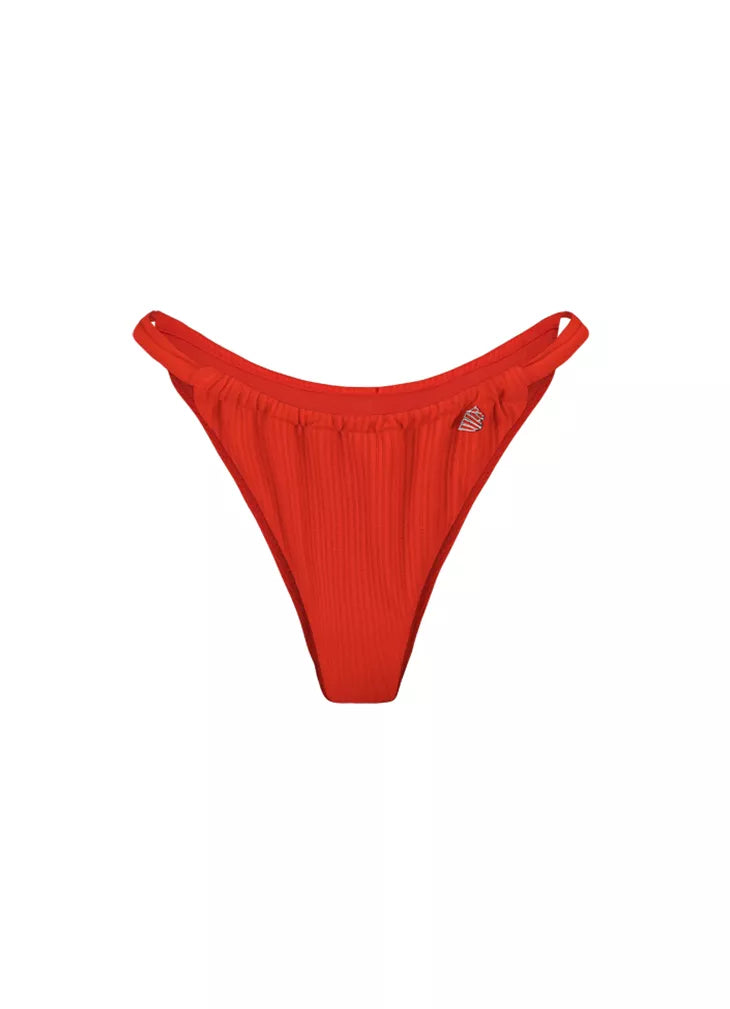 Beachlife | Fiery Red Trend Bikini Bottom
