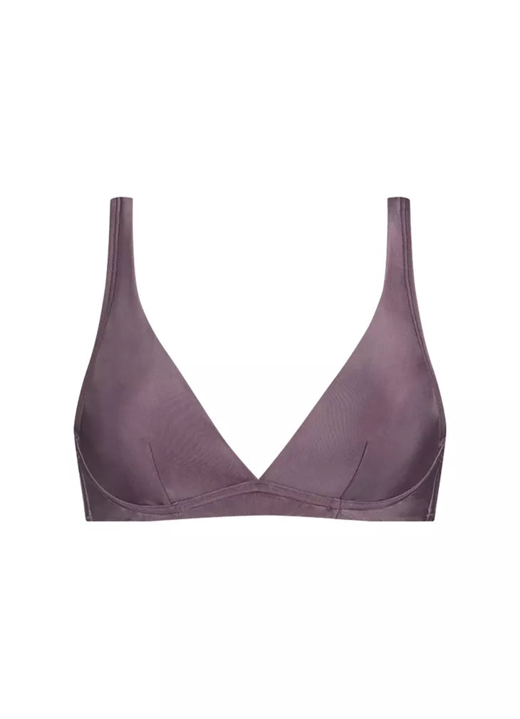 Beachlife | V-shape Bikini Top | Plum