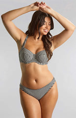 Panache | Olivia Classic Bikini Bottoms | Black Gingham