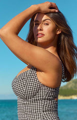 Panache | Paloma Balcony Swimsuit | Black Gingham