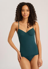 Hanro | Allure Padded Top | Teal