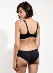 Empreinte | TESS Low-necked Bra | Black