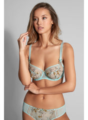 Empreinte | Lauren Low-necked Bra | Turquoise