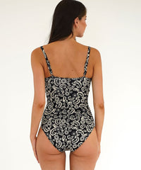 Moontide | Imperial Twist One Piece Swimsuit | Black